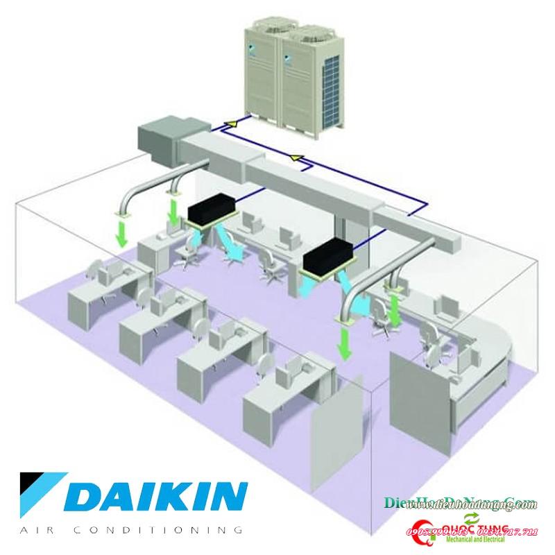Lắp đặt điều hòa giấu trần ống gió Dakin tại đà nẵng | dieuhoadanang.com